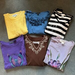 Ladies 6-Blouse Bundle size L & XL